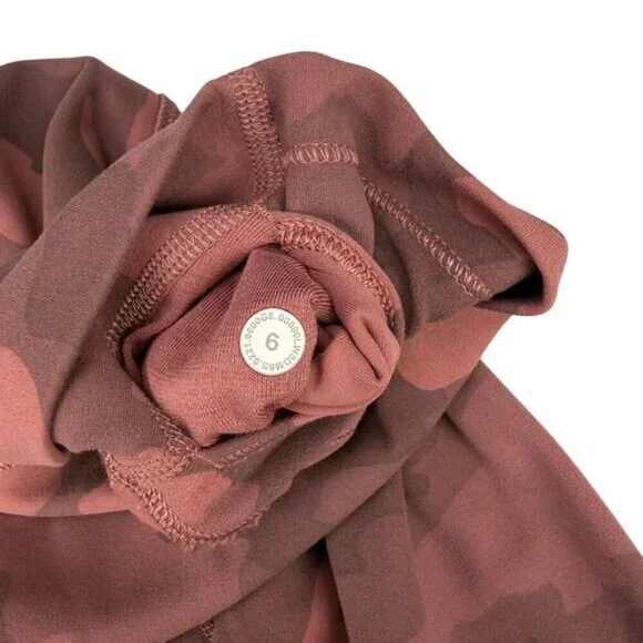 LULULEMON Align High-Rise Pant 28" Size 6 Heritage 365 Camo Brier Rose Multi - Picture 4 of 6